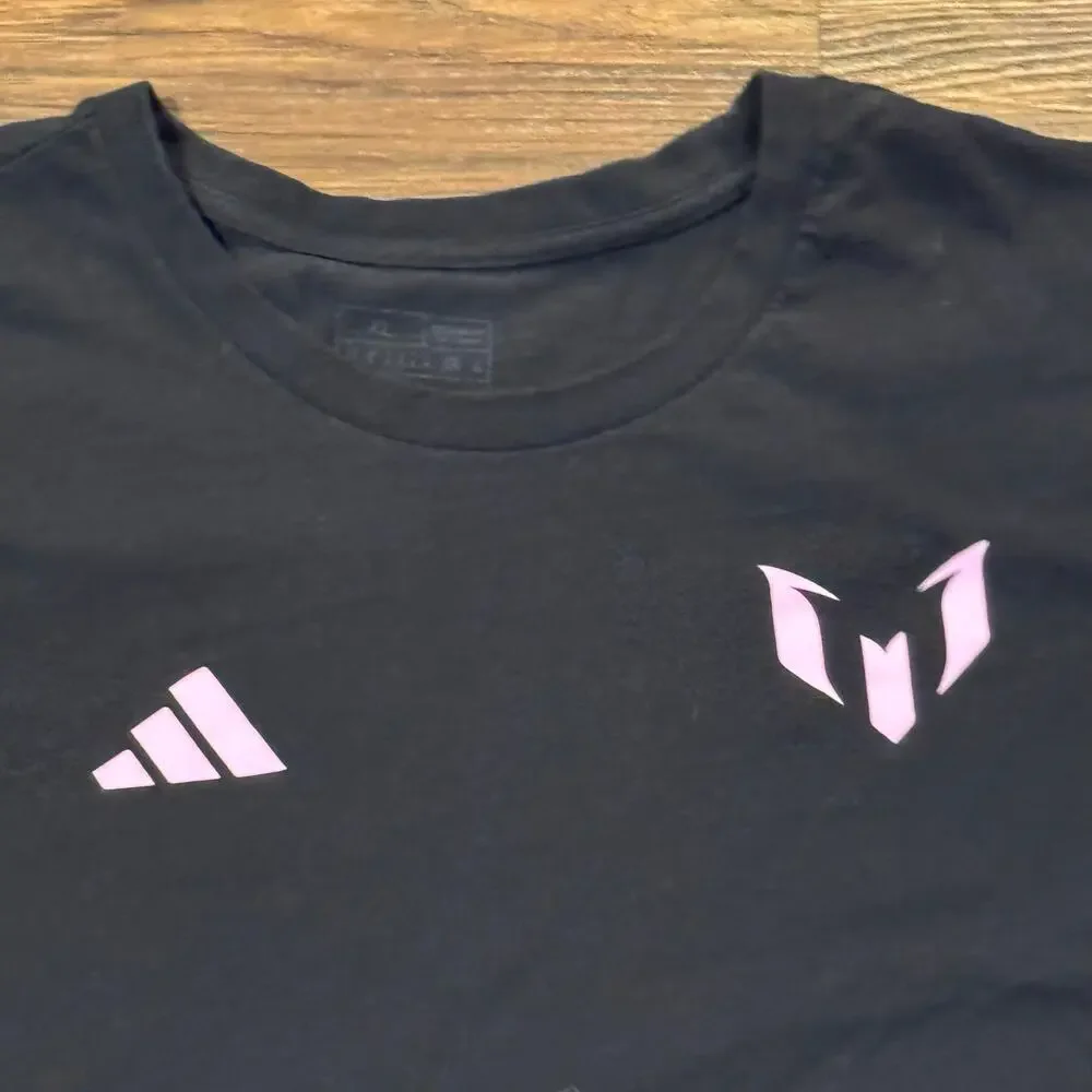 Adidas Lionel Messi #10‎ Graphic Tee Black – Size XL